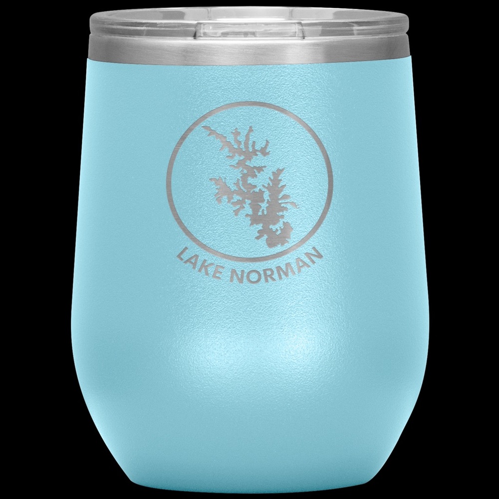 LIGHT BLUE Lake Norman Insulated Wine Tumbler